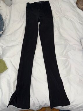 Zara flared ribbed leggings